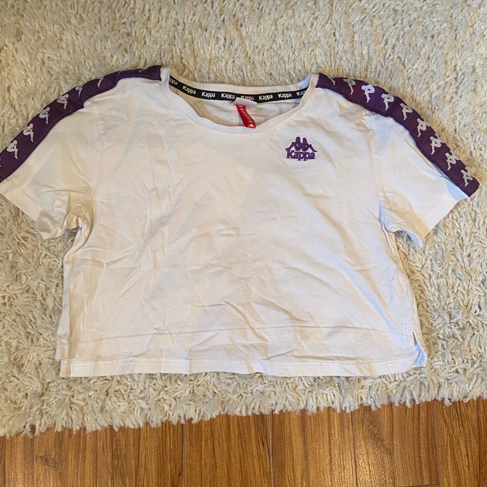 Kappa White Top with Black Trim